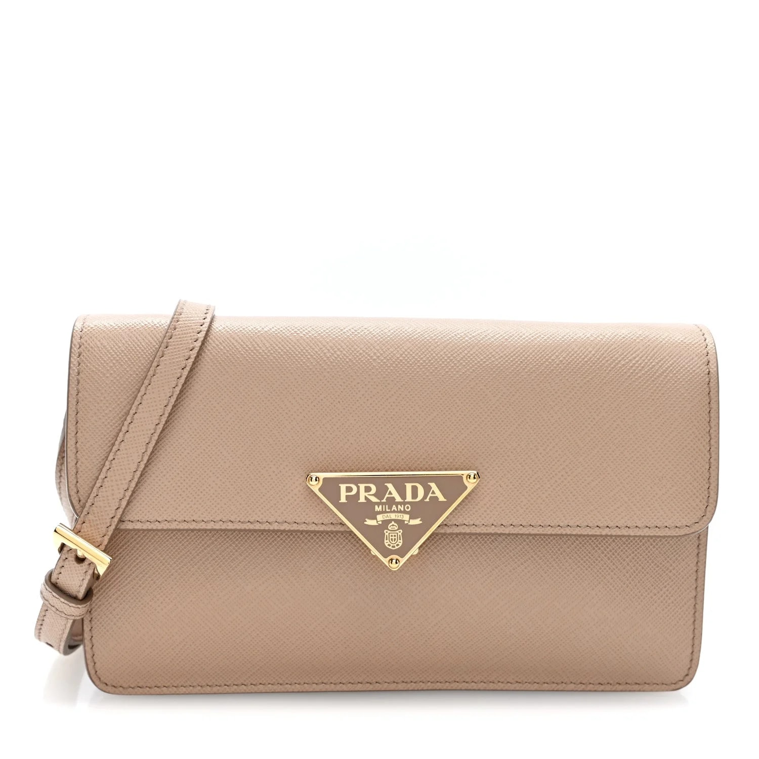 Prada — Lux Mini Triangle Embleme Flap Cammeo — Handbag — resale