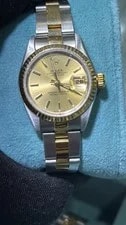 Rolex Datejust Lady Champagne Stick Dial on Oyster 69173 With Box 2