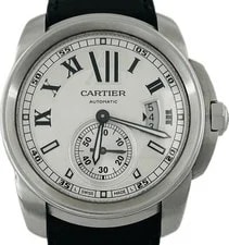 Cartier Calibre de W7100037 3389 Stainless Steel / 18K 42mm Ivory Dial #WJW168 3