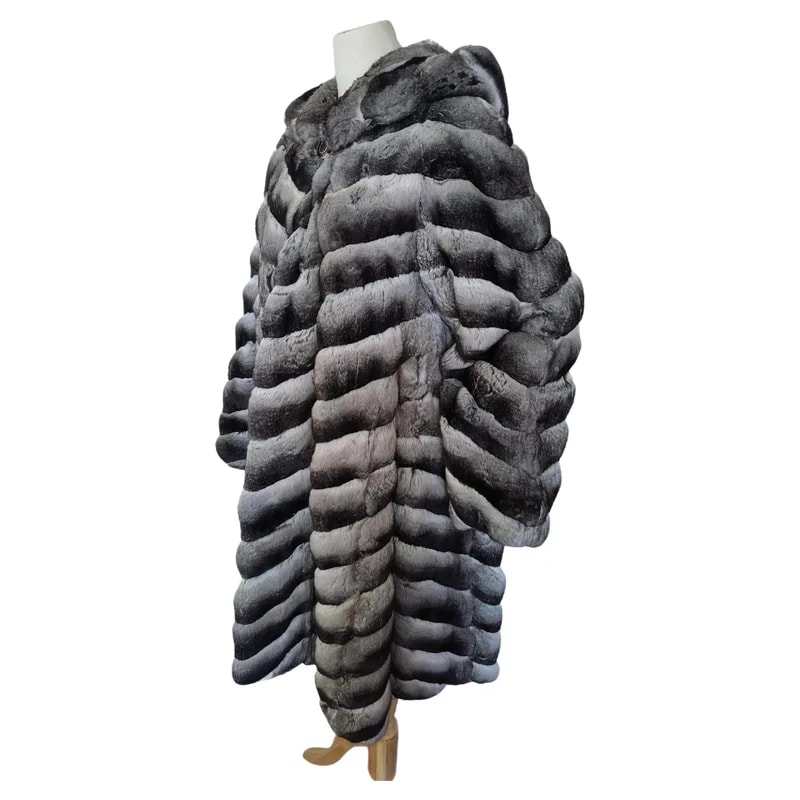 Birger Christensen — Unused Birger Christensen Empress Chinchilla Fur Coat 12-18 L — Clothing — resale