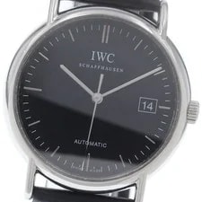 IWC Schaffhausen — IWC Schaffhausen Portofino IW353313 Date Black Dial Automatic Watch_945653 — Watch — resale