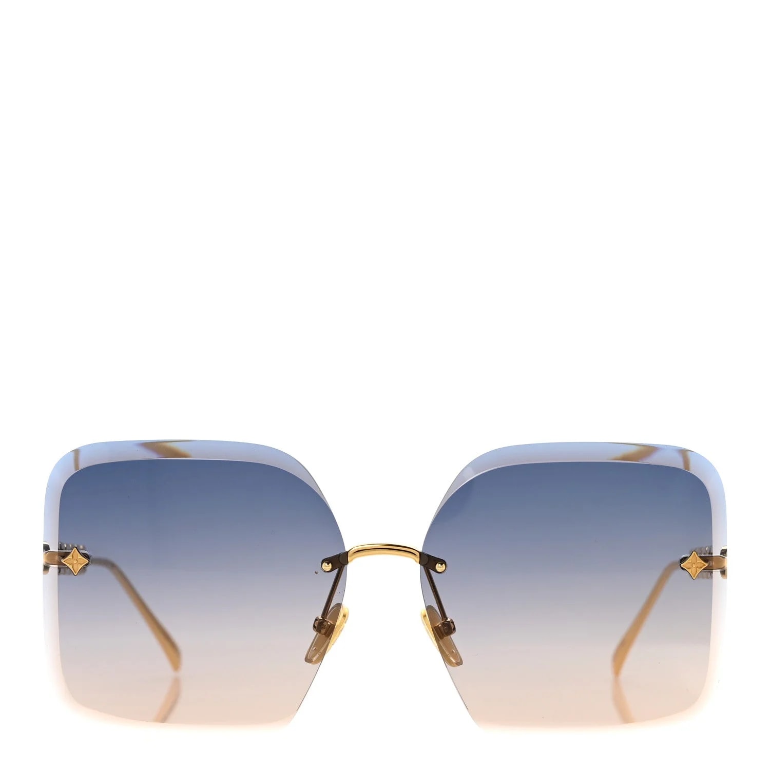 Metal Jewel Square Sunglasses Z1860U 2