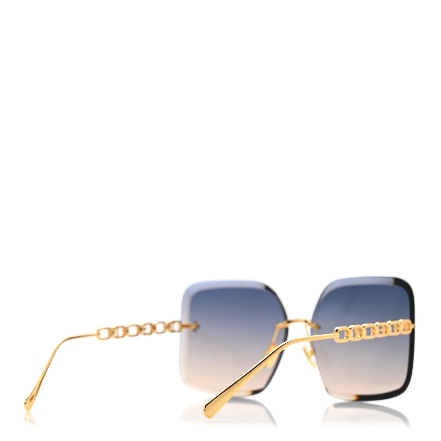 Metal Jewel Square Sunglasses Z1860U 4