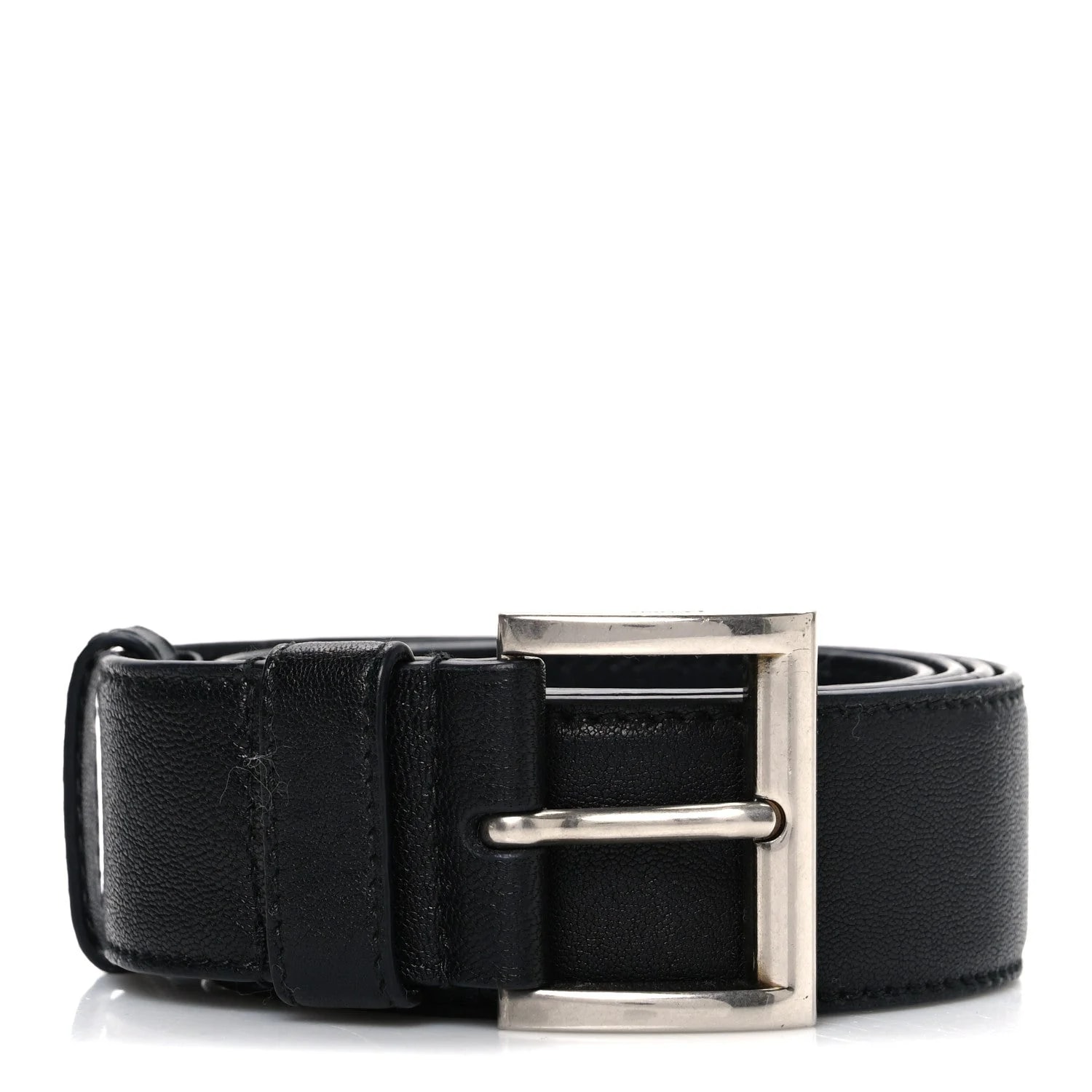 Prada — Square Buckle Belt 80 32 — Accessory — resale