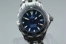 "Exc+5" Omega Seamaster 300m 2283.80 Blue Date Quartz From Japan 2