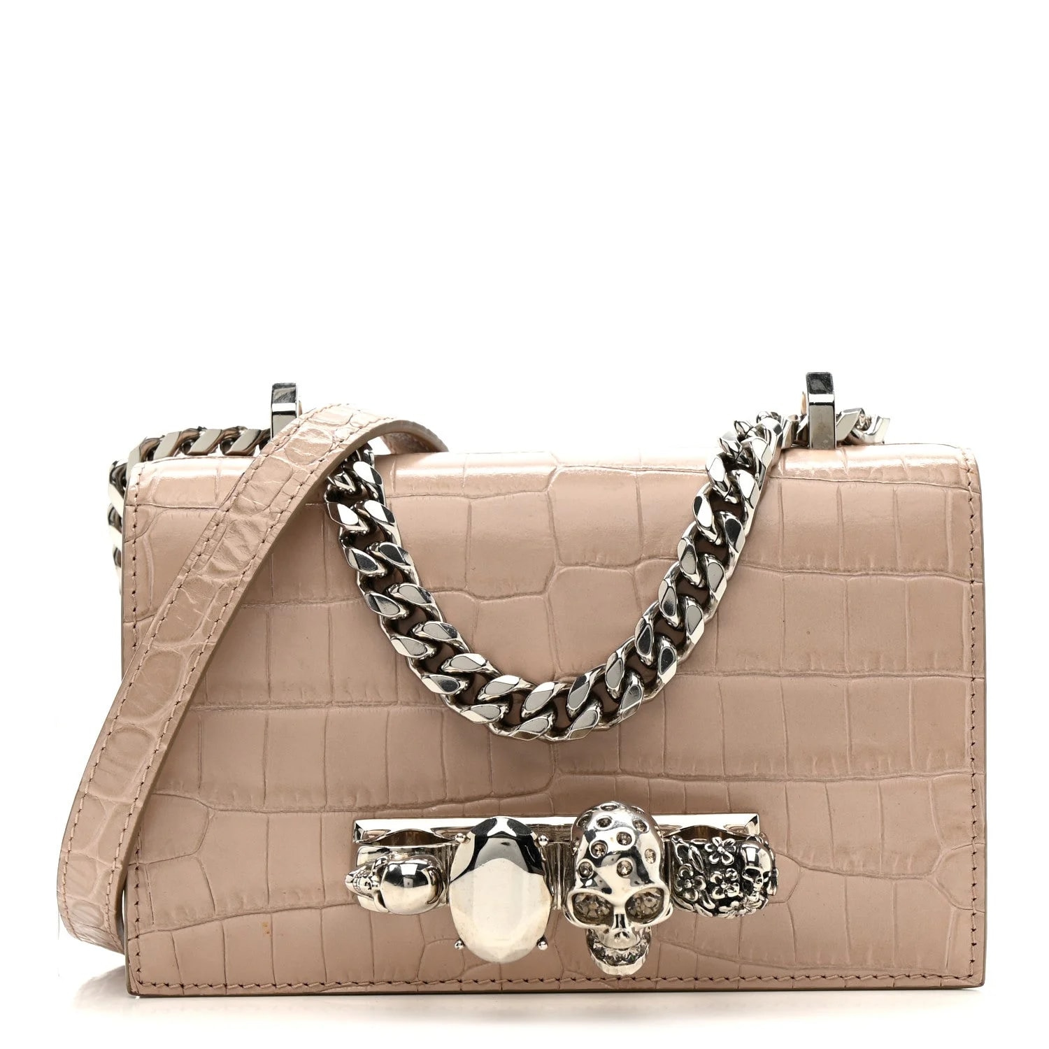 Embossed Mini Jeweled Satchel 2