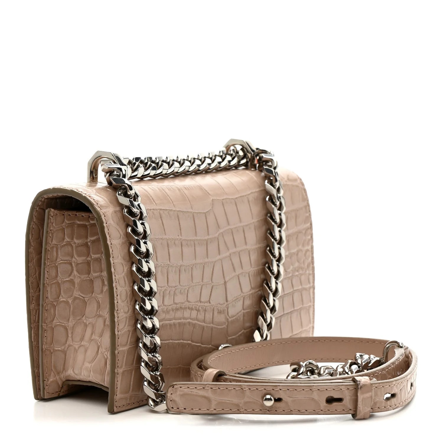 Embossed Mini Jeweled Satchel 4