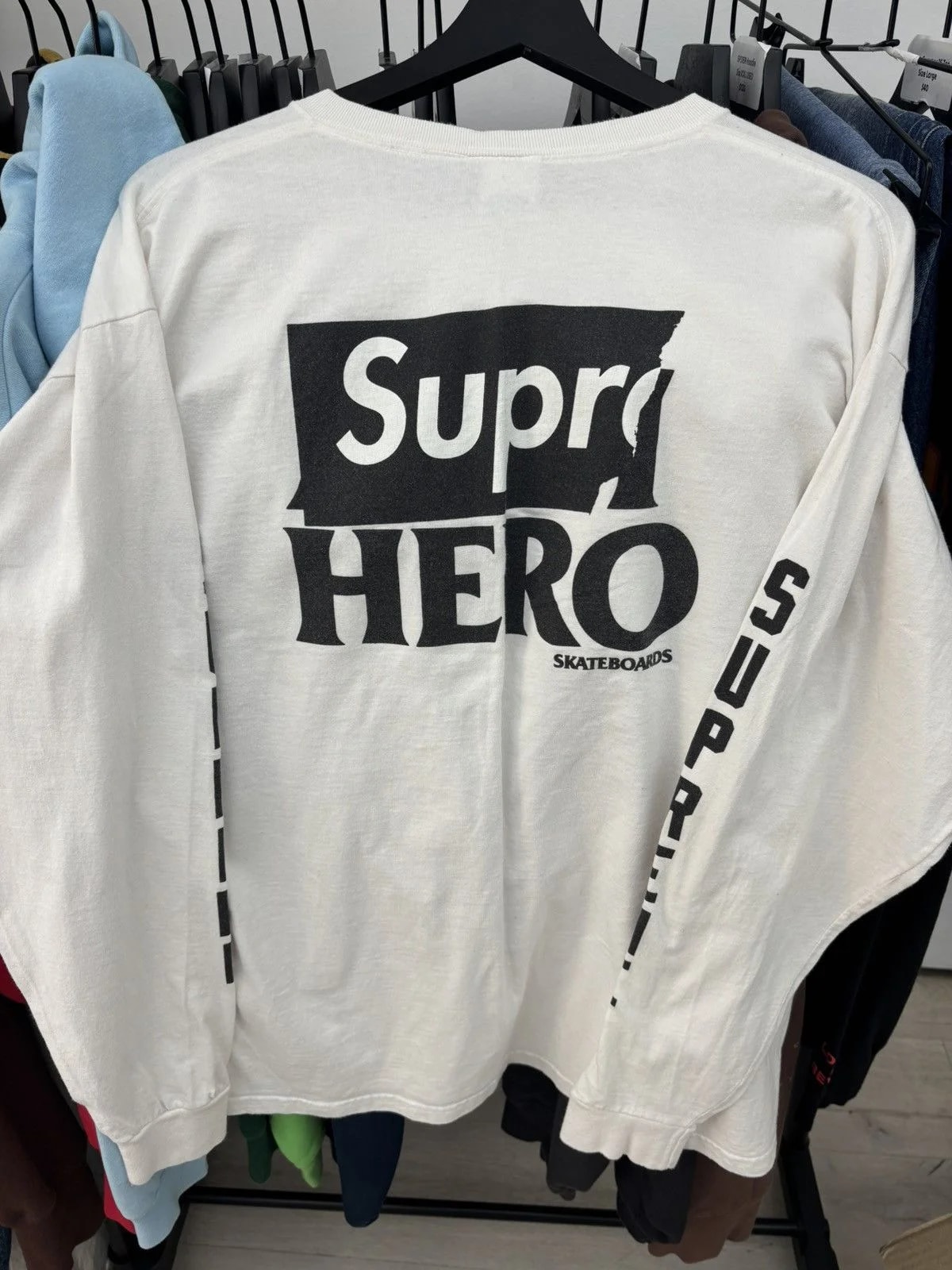 Supreme — Supreme X Antihero Long Sleeve TEE — streetwear — resale