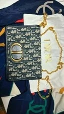 Authentic Dior Saddle Wallet on Chain/Belt 2