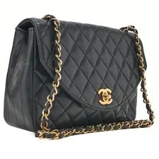 Chanel Chain Matelass Round Flap ( Hardware) Lad 3