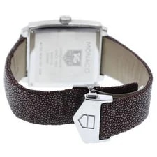 TAG Heuer Monaco Lady Grand Date WAW1316 37mm SS Brown #C5841 2