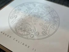 Rendition of A Heuer Calibre 11 Movement 16.25" X 16.25" 3
