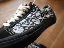9.0US Late 90S Custom Vans Oldskool/Skull/Us9.0 LTD Original Sports 4