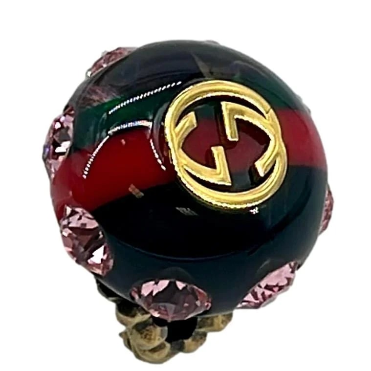 Gucci — Gucci Interlocking G Sylvie Metal Web Ring — Accessory — resale