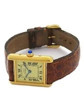 Cartier Must Tank Vermeil SM Quartz W1003153 5057001 Ivory Dial 2