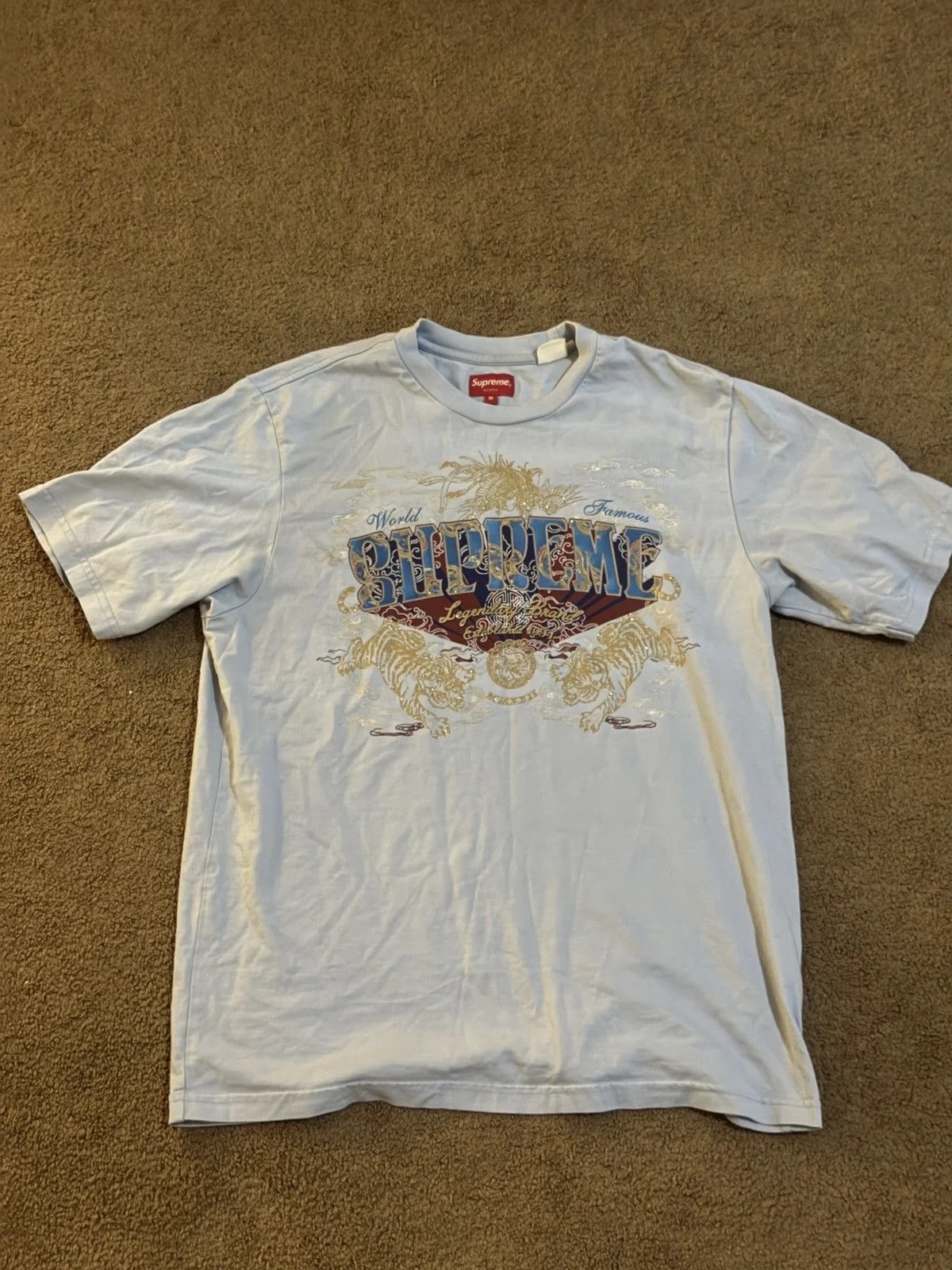 Supreme — Supreme World Famous Tiger Graphic T-Shirt ( ) — streetwear — resale