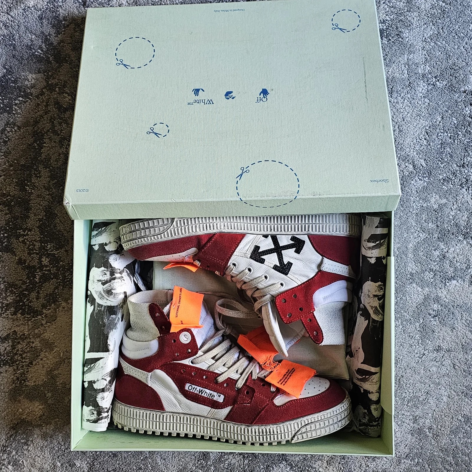 Off-White — Off-White Court High “ Wash” — Sneaker — resale
