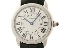 Cartier — Cartier Ronde Solo de SM WSRN0019 Stainless Steel/Leather Silver D — Watch — resale