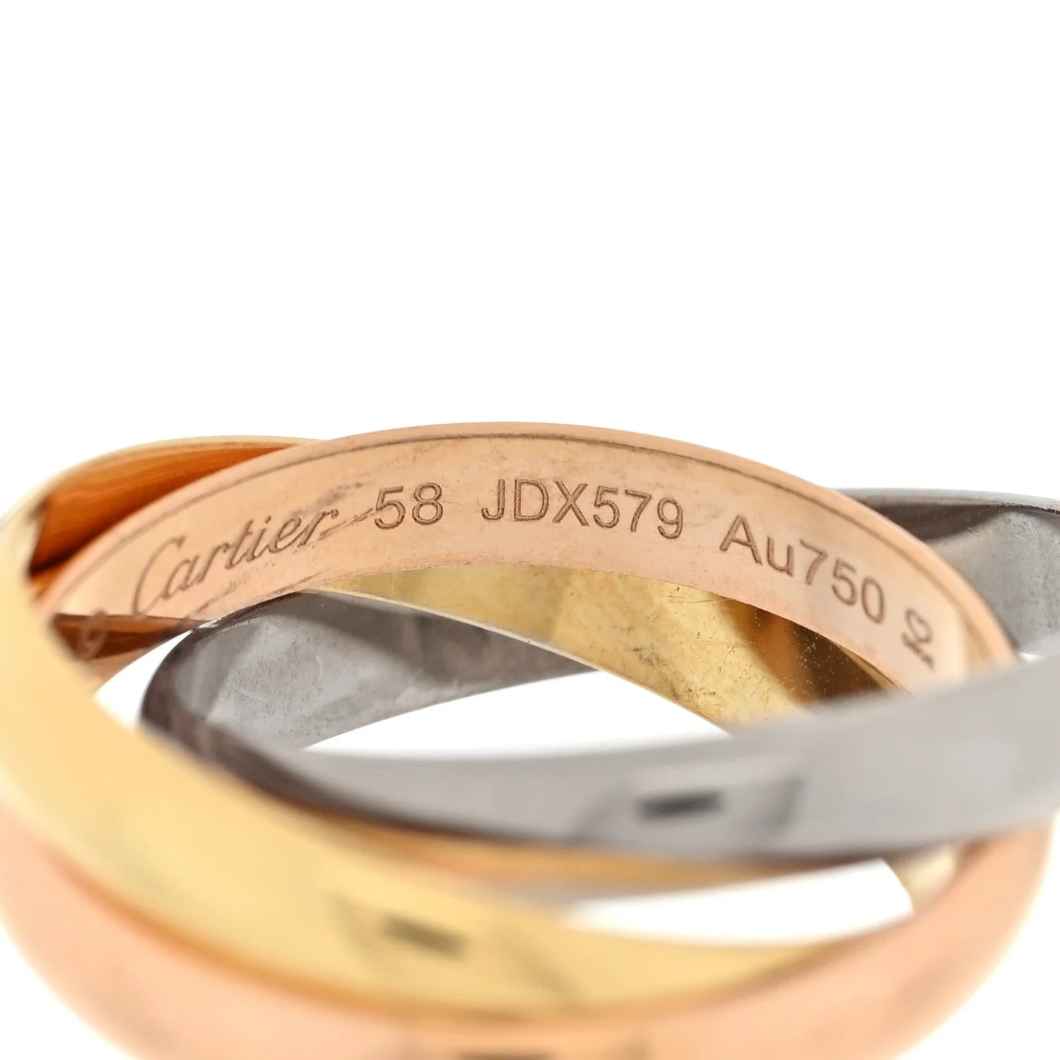 18K White Gold Classic Trinity 58 8.5 4