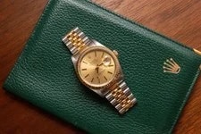 Rolex — Rolex Datejust 16233 TT 36mm Champagne Dial Jubilee Full SET 1993 Box Papers 93' — Watch — resale