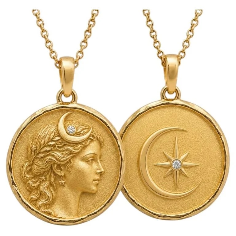 Daizy Jewellery — Two-Sided Diana Moon Goddess Coin — Jewelry — resale