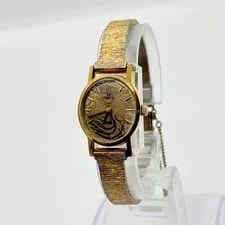 Omega Geneva Gold Manual Winding Pattern Dial 3