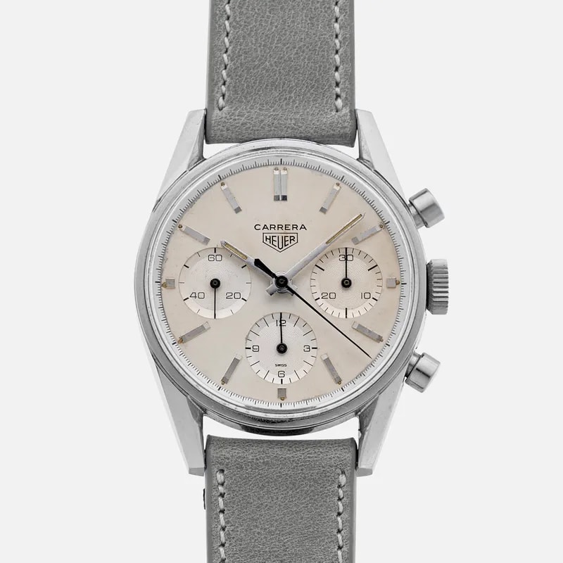 Heuer — 1960s Heuer Carrera Ref. 2447S 'Early First Execution' With Eggshell Dial — Watch — resale