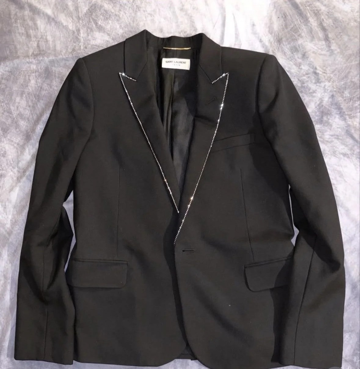 Saint Laurent — Saint Laurent Rhinestone Blazer — streetwear — resale