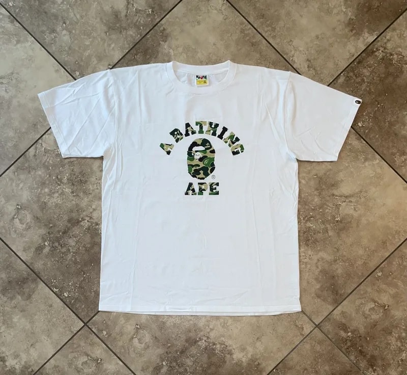 BAPE — Bape ABC Camo College Tee ’S — streetwear — resale