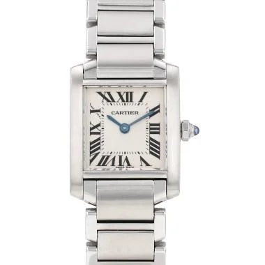 Cartier Tank Française Small Model in Steel, Ref: - 2384, Circa 2000 2