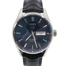 Tag Heuer — Tag Heuer Aquaracer Blue Dial 41mm Automatic Leather Strap 156314562 — Watch — resale