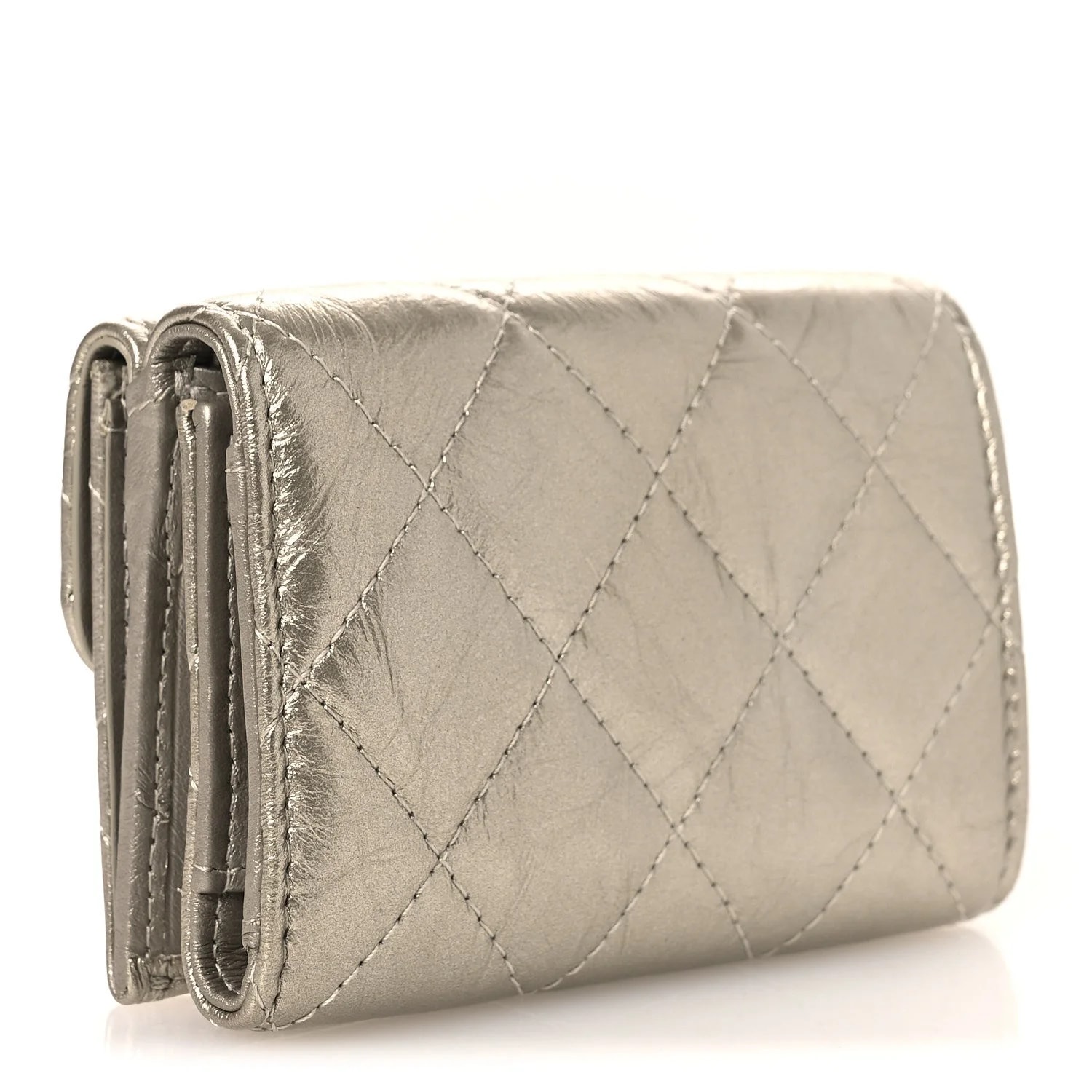 Metallic Aged Reissue Compact Wallet 3