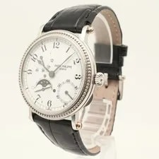 Patek Philippe Complications Moonphase Platinum 35.5mm White Dial 5015P 2