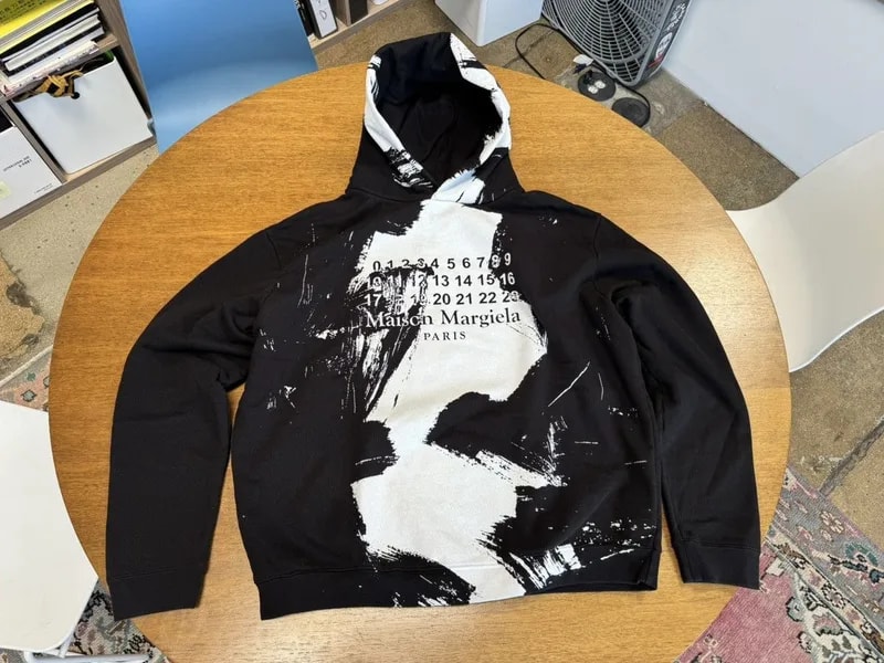 Maison Margiela — Maison Margiela Paint Splatter Hoodie Size 50 / — streetwear — resale
