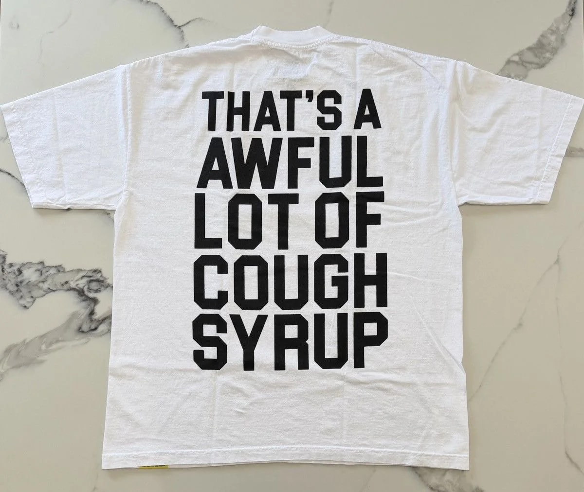 That’s A Awful Lot of Cough Syrup Shirt Size Large NEW 2