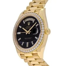 Rolex Day-Date 40 228348RBR Yellow Gold Diamond Bezel Black Onyx Dial (2025) 3
