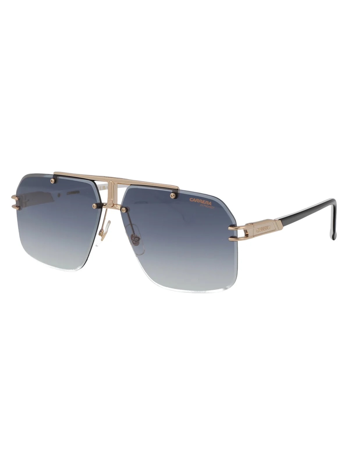 Carrera Gradient-Tinted Square Sunglasses — Gold Metal 2