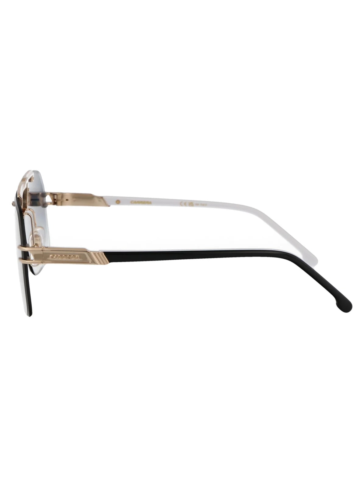 Carrera Gradient-Tinted Square Sunglasses — Gold Metal 3