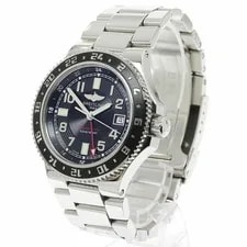 Breitling A32380 Superocean GMT Date Automatic Black Stainless Steel 2