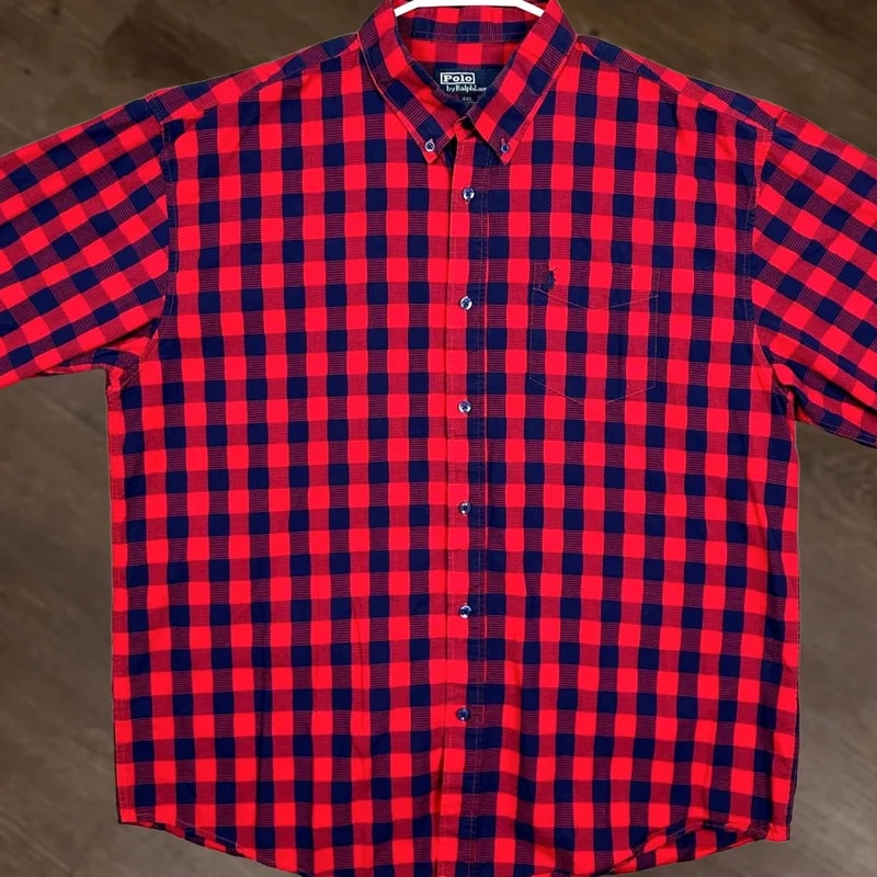 Polo Ralph Lauren — Polo Ralph Lauren Shirt XL Button-Down Buffalo Plaid Pony — streetwear — resale