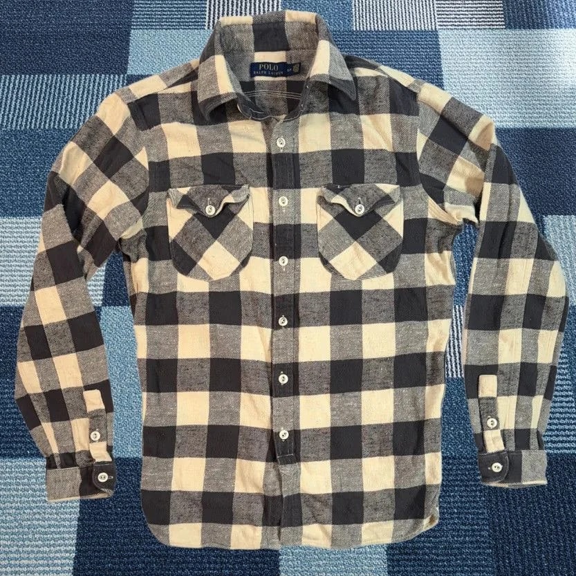 Polo Ralph Lauren — Polo Ralph Lauren Shirt S Buffalo Plaid Flannel Button Down — streetwear — resale