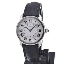 With Paper Cartier Ronde Solo de WSRN0019 Quartz Q 2