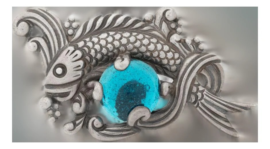 Los Castillo — Los Castillo Aquatic Motif Pin — Jewelry — resale