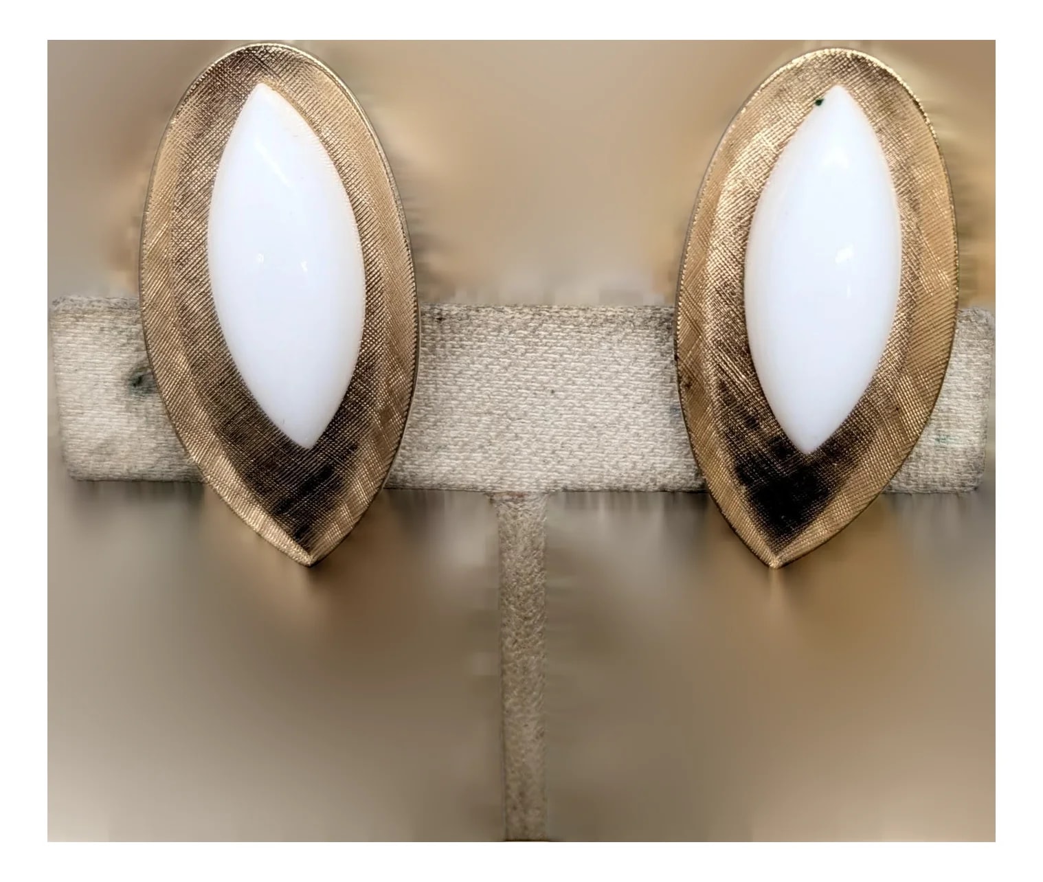 Napier — 1950s Signed Napier Goldtone & Resin Clip -2 Pieces — Jewelry — resale