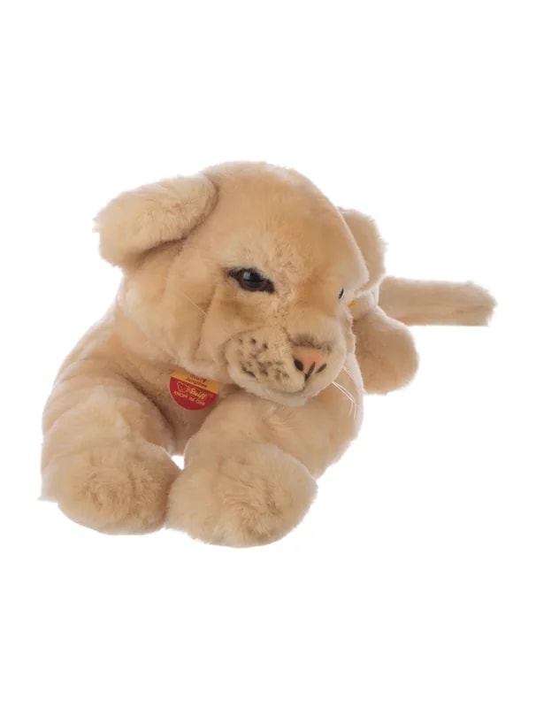 Steiff — Lion Lying Solid Plush — Furniture — resale