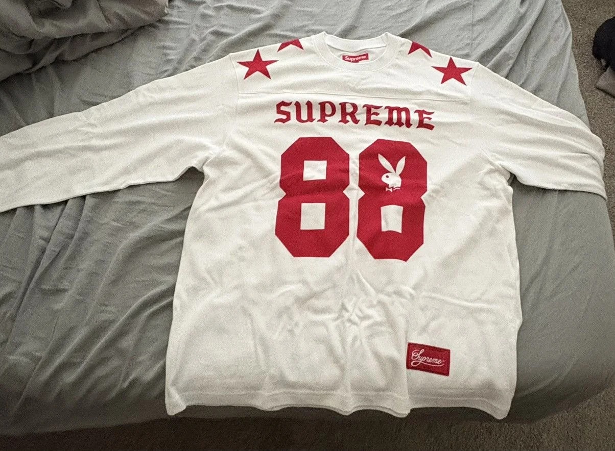 Supreme — Supreme Playboy Football Longsleeve — streetwear — resale