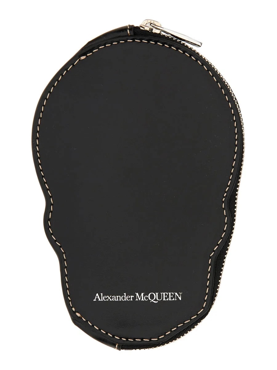 Alexander Mcqueen Skull-Embossed Calf Skin Card Case — Wallets 2