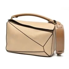 Loewe — Loewe Puzzle Medium Soft Grain Calf Grayish Number K 158778 — Handbag — resale