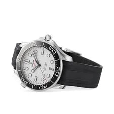 Omega Seamaster Diver 300M White Dial Black Rubber Strap 210.32.42.20.04.001 2