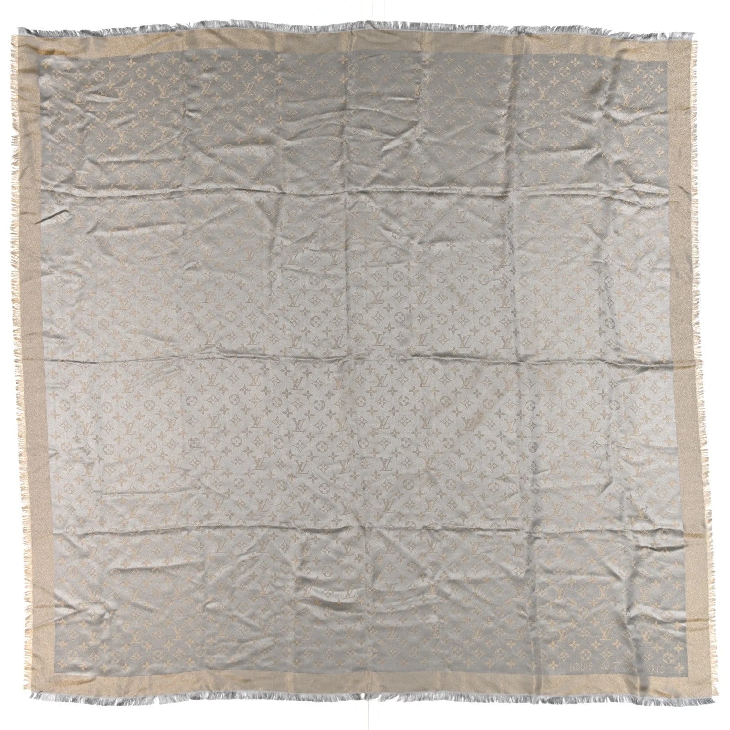 Lurex Shine Shawl Greige 4